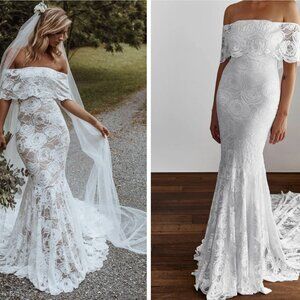 Grace Loves Lace Peaches Wedding Dress